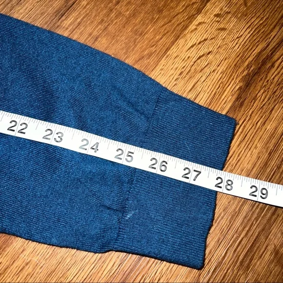 Banana Republic Blue Half Zip Pima Cotton Cashmere Sweater XL - Picture 3 of 6